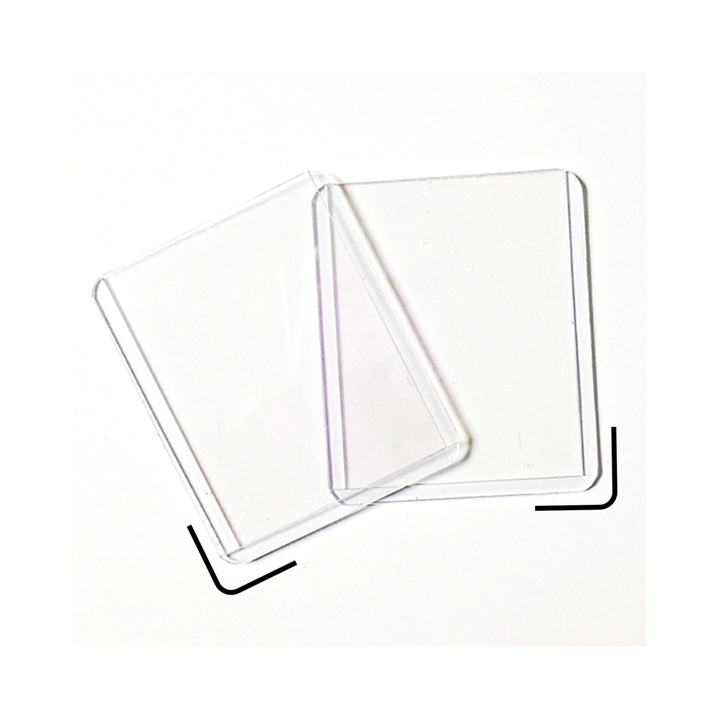 25pcs Mini Size Top Loaders for Passport Picture Size 2 X 1.7 inch