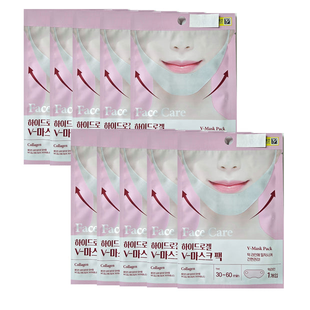 Face Care Hydrogel V-Mask Pack Collagen Care 7g x 10 Sheets